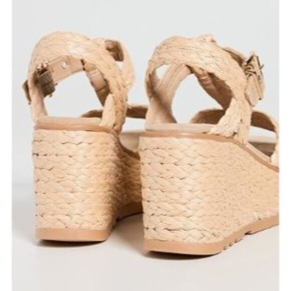Schutz Panna Braided T-strap Wedge Platform Sandals Size 8 Worn Once EUC $158 - Picture 4 of 14